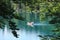 Fusine lakes, a mountain lake in northern Italy