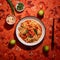 Fusion Of East And West: Vibrant Floral Noodles With Sambal