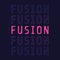 Fusion repeat word poster