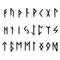 Futhark Runes Black Vikings Odin Mythology Scandinavian Pagan Thor