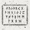 Futhark. Vector runic alphabet