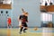 The futsal match of Ukrainian Women League Bagira - Tesla