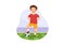 Futsal, Soccer or Football Sport Illustration with Kids Players Shooting a Ball and Dribble in a Championship Sports Flat Cartoon