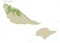 Futuna Island - Wallis and Futuna shape on white. Topo Humanitar