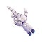 Future artificial technology robot cyborg hand