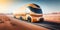 Future of autonomous cargo transportation,cargo truck, motion blur