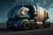 Future of autonomus cargo transportation, AV cargo truck. AI