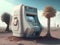 Future Banking Convenience: Futuristic ATM Visual for Sale