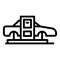 Future car printer icon outline vector. Automotive print