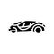 future car self vehicle glyph icon vector illustration