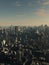 Future City in Late Afternoon Light