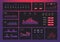 Future dashboard. Hud info screen, futuristic interactive interface with charts and diagrams. Future tech infographics