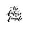 The future is female. Feminism slogan calligraphy. Typography design for t-shirts and apparel.