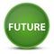 Future luxurious glossy green round button abstract