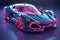 Future Neon Sports Supercar into Automotive Innovation.