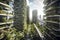 future smart cities, sustainable citys, sustainble highrises with lush planting