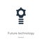 Future technology icon vector. Trendy flat future technology icon from general collection isolated on white background. Vector