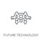 future technology linear icon. Modern outline future technology