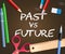 Future Versus Past Words Comparing History With Upcoming Events - 3d Illustration