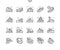 Future water ships Well-crafted Pixel Perfect Vector Thin Line Icons