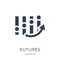 Futures icon. Trendy flat vector Futures icon on white background from Business collection