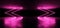 Futurism Sci Fi Arrow Shaped Neon Purple Glowing Laser Led Futuristic Modern Empty Dance Lights On Grunge Reflective Concrete