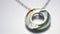 Futurist Precision: Silver Necklace With Swirl Design