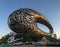 The futuristic architecture of the Museum of the Future in Dabai