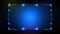 futuristic background of blue glowing technology sci fi frame hud ui