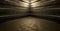 Futuristic Background Metallic Basement Underground Hall Spotlight Dark Banner Background Wallpaper 3D Illustration