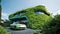 Futuristic Bio-Home: Breathing Facade, Vertical Garden & Biofuel Supercar!