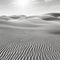 Futuristic Black And White Desert Dunes With Photorealistic Detail