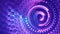 Futuristic blue pink and purple cyberpunk glitch spiraling light effect fractal background
