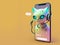 Futuristic cat robot with AI in screen of smartphone. Concept of communication, chatbot with artificial intelligence, auto reply,