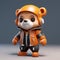 Futuristic Chinapunk Teddy Bear With Anime-inspired Design