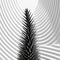 Futuristic Chromatic Waves: A Black And White Plant Image