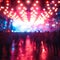 Futuristic concert Cyberpunk blur bokeh background buzzes with live energy