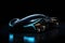 Futuristic design of fast electric super car concept