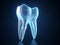 Futuristic design of tooth as concept of new techologies in dentistry. Generative AI