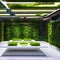 A futuristic floating garden with levitating planters, holographic flowers, and LED-lit shrubs5