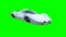 Futuristic flying car . Transport of future. Isolate. 3d rendering.