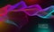 Futuristic glowing dotty stream background design. Cyberspace style banner template