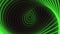 Futuristic green spiral design, intriguing pattern in science fiction style