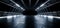 Futuristic Hangar Warehouse Huge Spaceship Tunnel Corridor Cement Rough Asphalt Metal Structures White Glow Led Lights Realistic