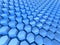 Futuristic Hexagon Pattern Blue Background