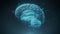 Futuristic human brain interface concept. eurosurgery diagnostic