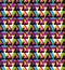 Futuristic illusive abstract textured geometric seamless pattern