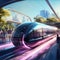 Futuristic illustration of Hyperloop transportation system