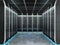 Futuristic interior of server room in datacenter