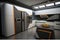 futuristic kitchen, with state-of-the-art appliances and sleek design, ready to prepare meals for the future